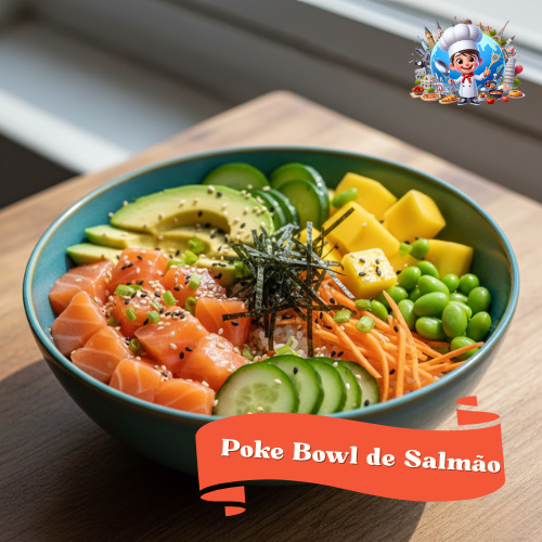 Poke Bowl de Salmão (O Frescor do Havaí na sua Mesa)