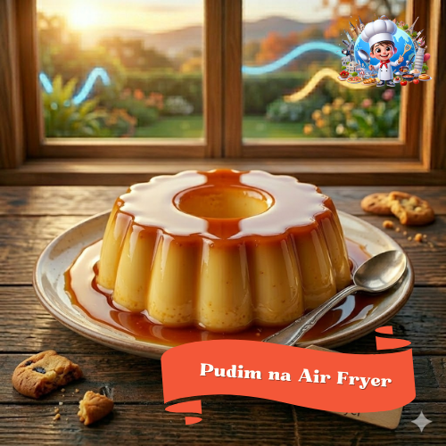 Pudim na Air Fryer